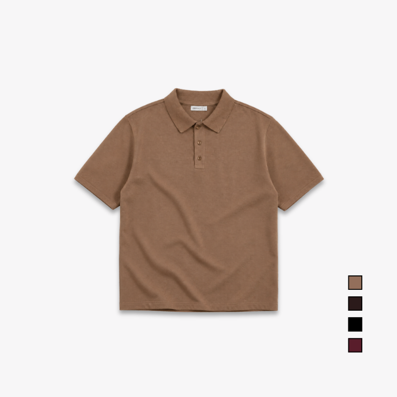 COLEGACY Men Knit Polo Shirt