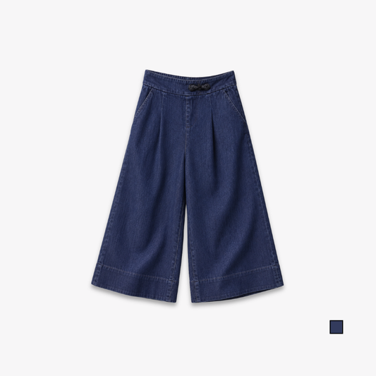 COLEGACY Women Wide Leg Denim Pants