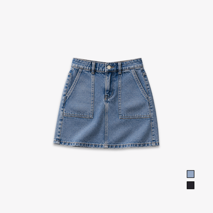 COLEGACY Women Denim Mini Skirt