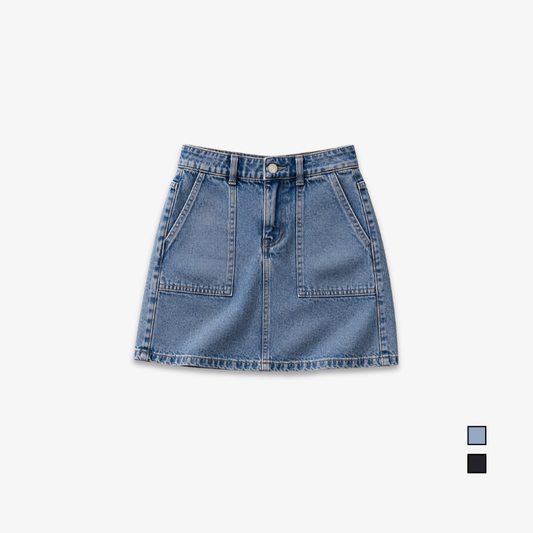 COLEGACY Women Denim Mini Skirt