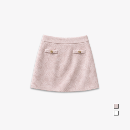 COLEGACY Women Tweed Mini Skirt