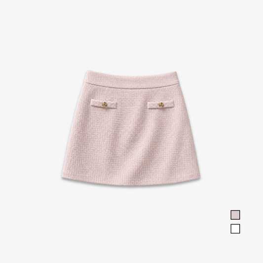 COLEGACY Women Tweed Mini Skirt