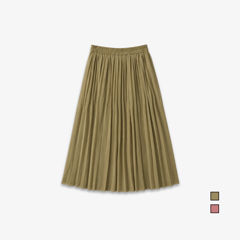 PISCO Women Classic Pleated Maxi Skirt