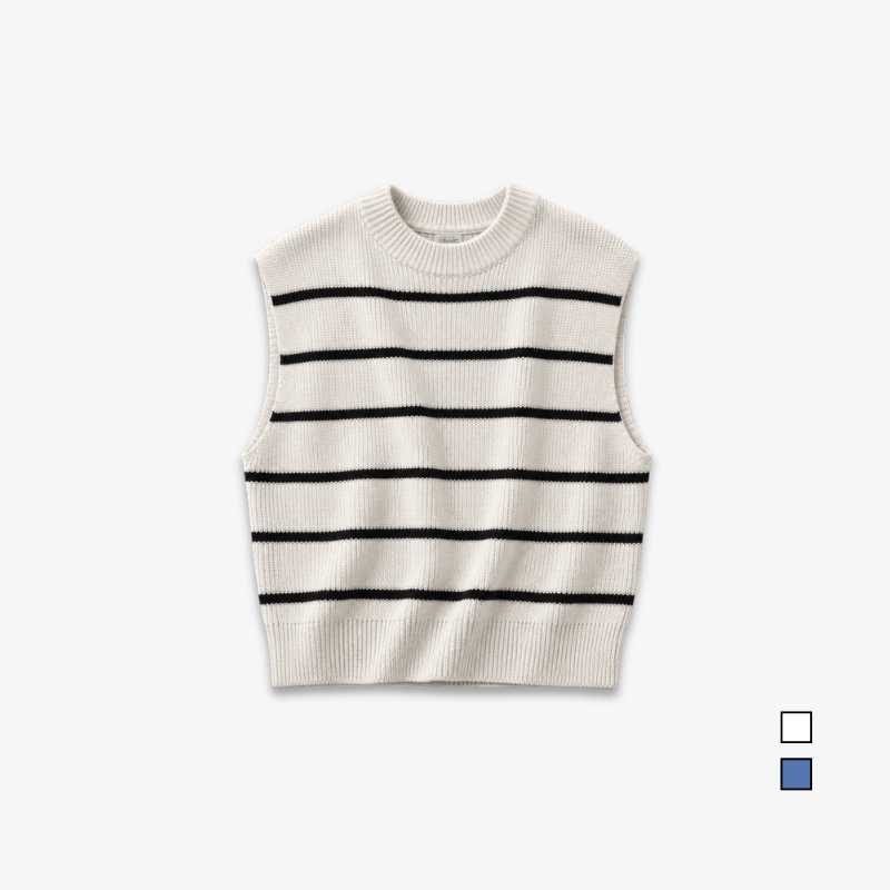 PISCO Women Striped Knit Sleeveless Top