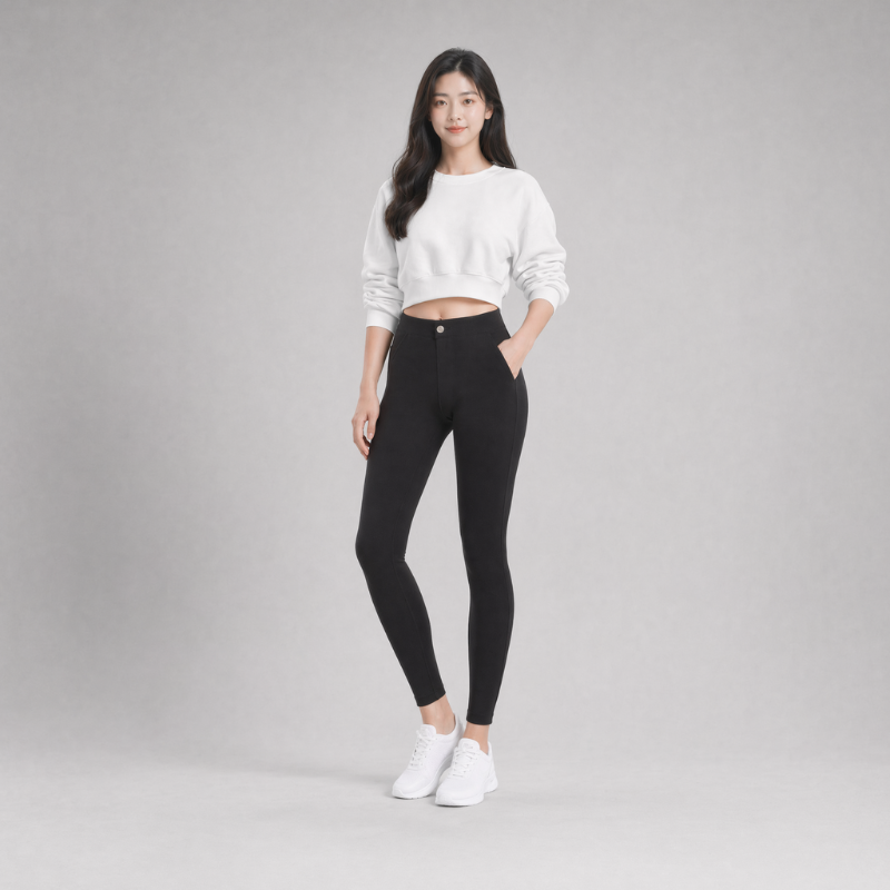 COLEGACY Women Classic Plain Stretchable Leggings
