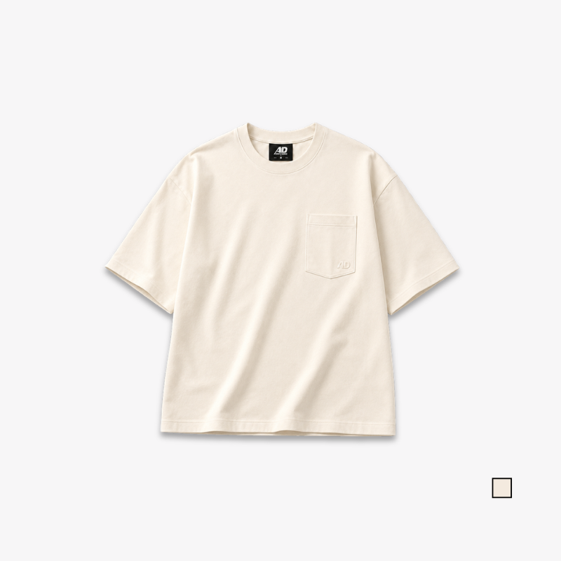 AD Men Off-White Pocket Tee