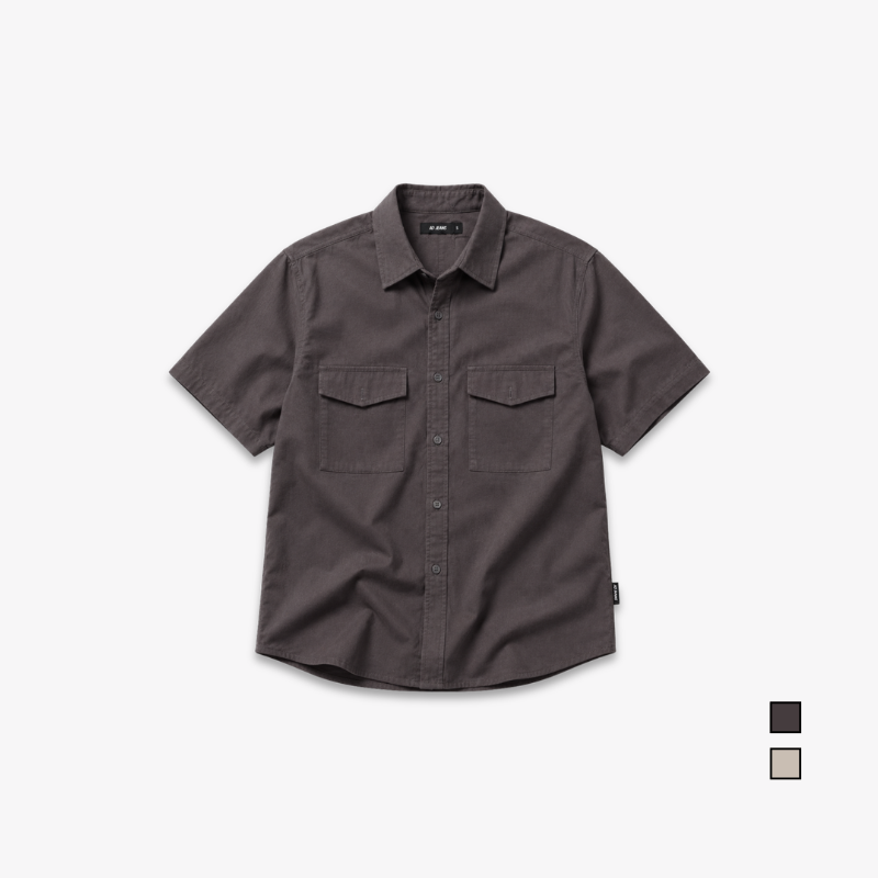 AD JEANS Men Short Sleeve Utility Shirt