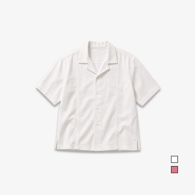 AD JEANS Men Textured Collar Shirt