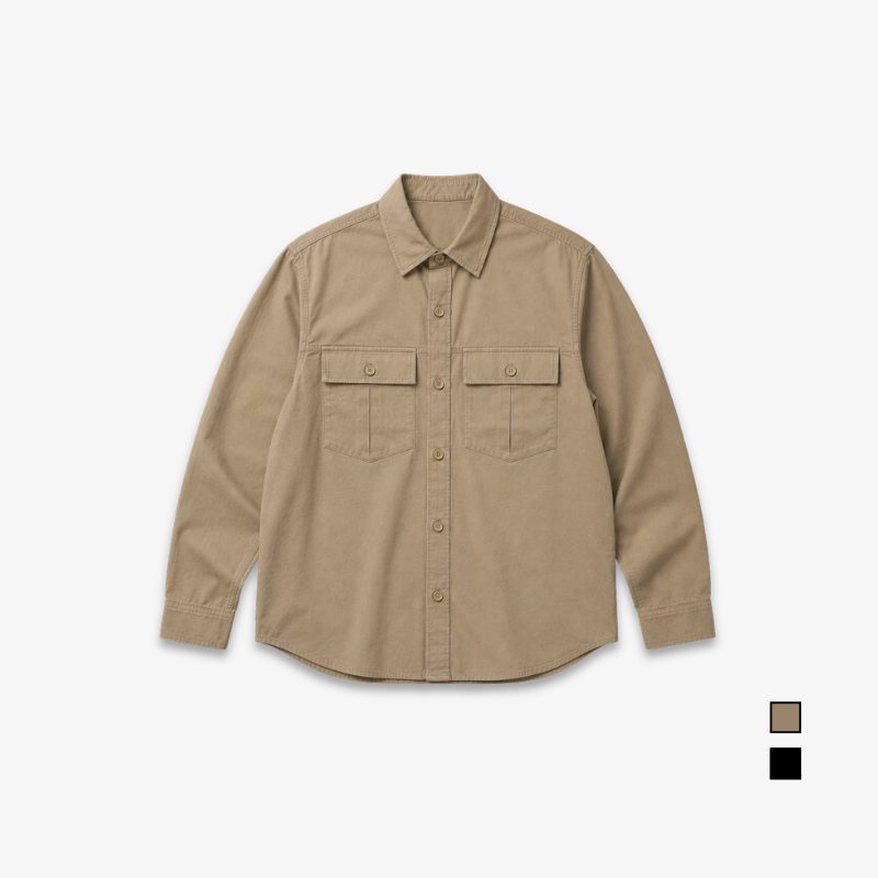 AD JEANS Men Long Sleeve Utility Shirt