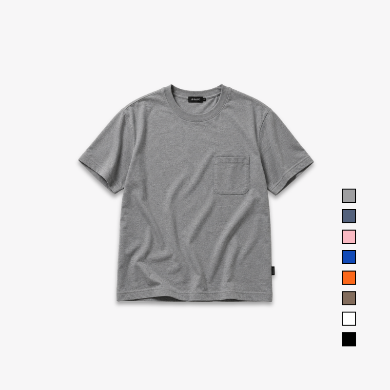 AD Men Premium Relax Fit Pocket Tee | Oversized Cotton T-Shirt | Basic Plain Tee Streetwear | Unisex Loose Fit