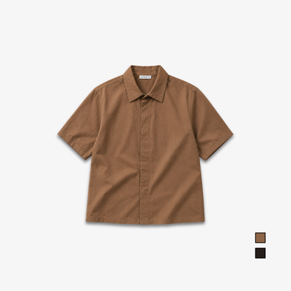 COLEGACY Men Oversized Short Sleeve Shirt
