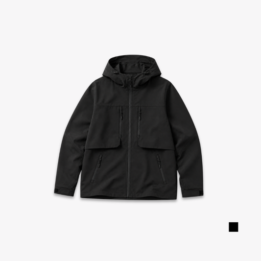 COLEGACY Men Black Windbreaker Jacket