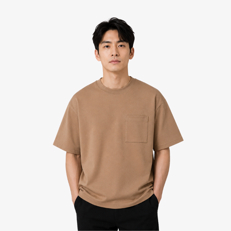 COLEGACY Men Oversized Pocket T-Shirt
