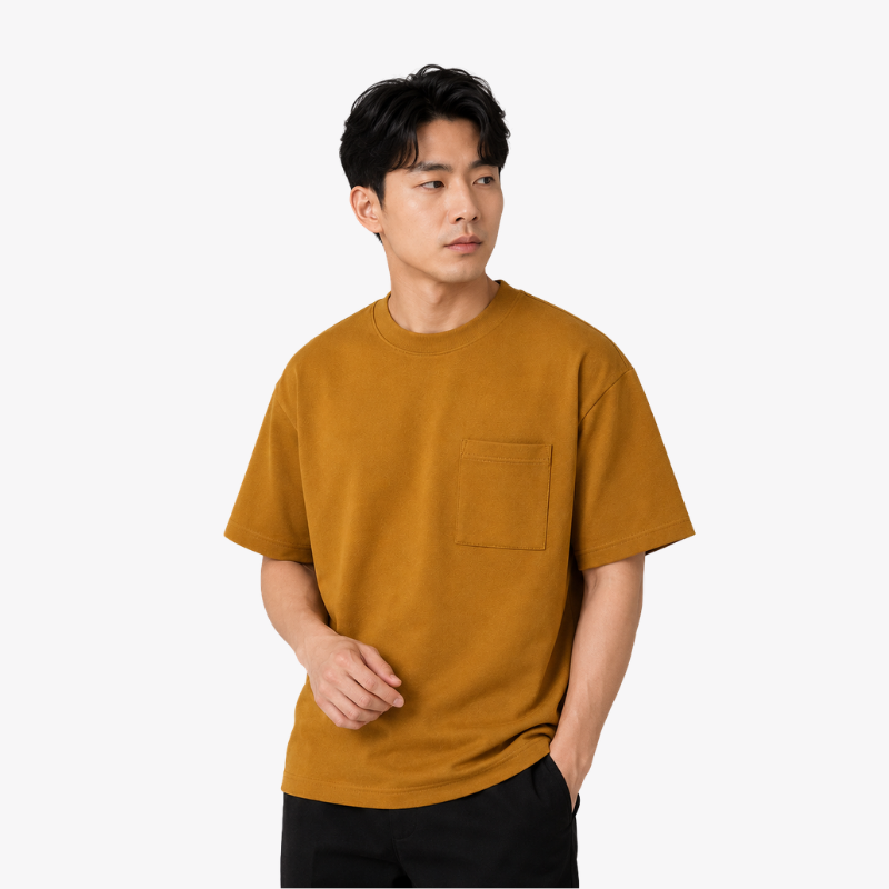 COLEGACY Men Oversized Pocket T-Shirt