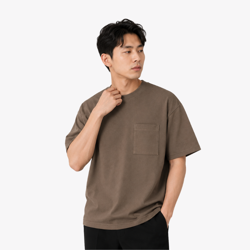 COLEGACY Men Oversized Pocket T-Shirt
