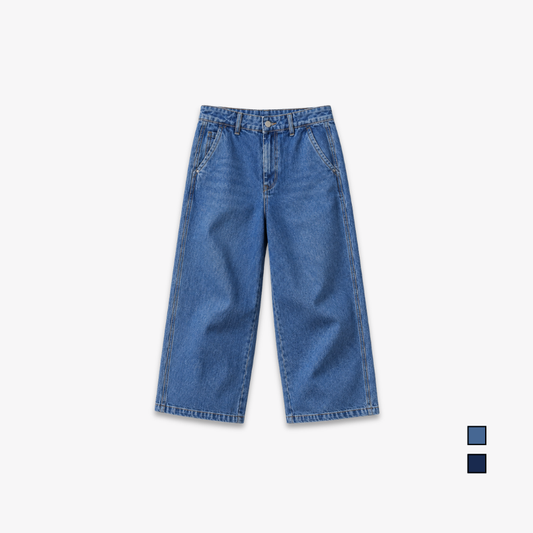 COLEGACY Men Wide Leg Denim Pants