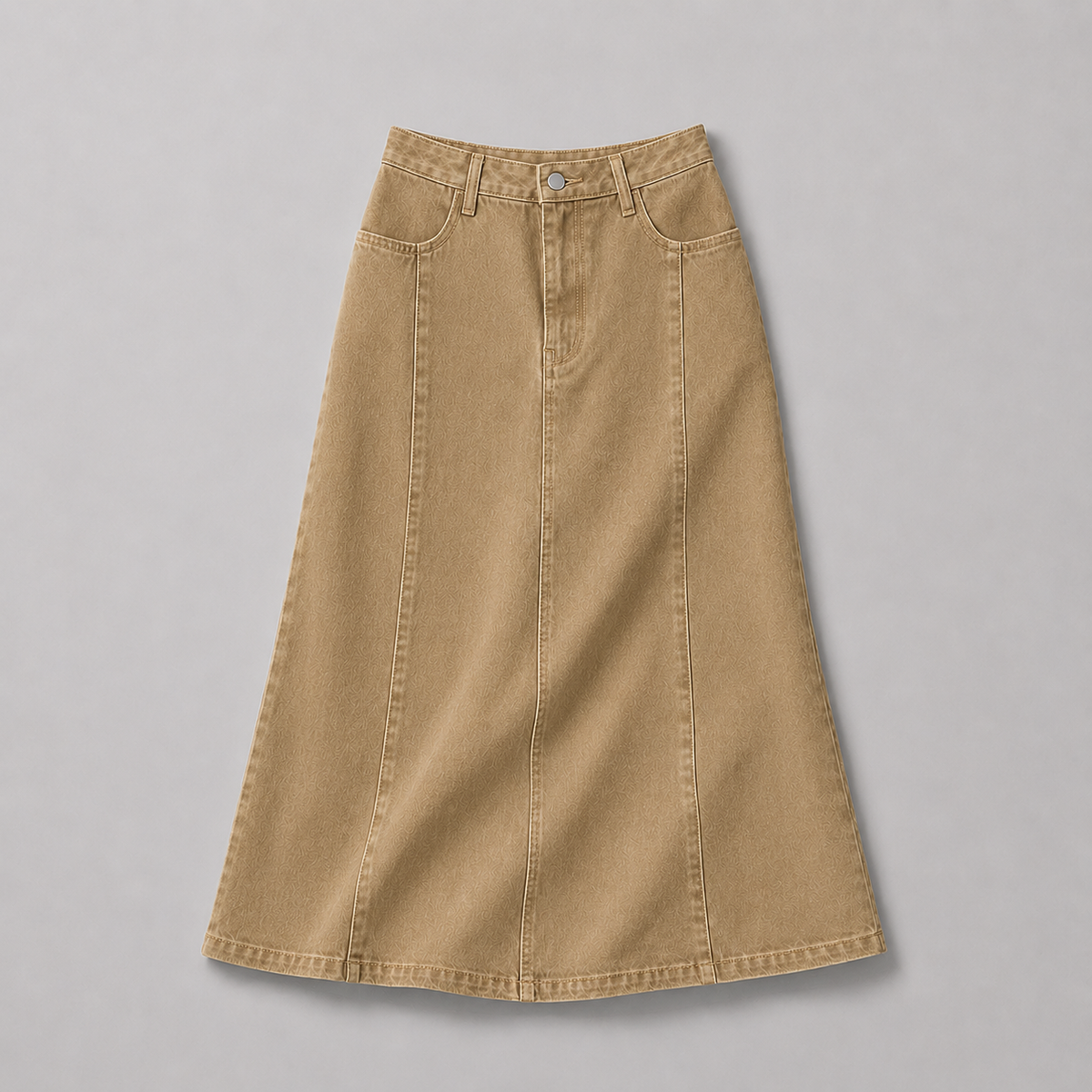 PISCO Women A-Line Denim Maxi Skirt