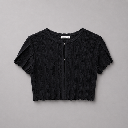 COLEGACY Women Knit Crop Top