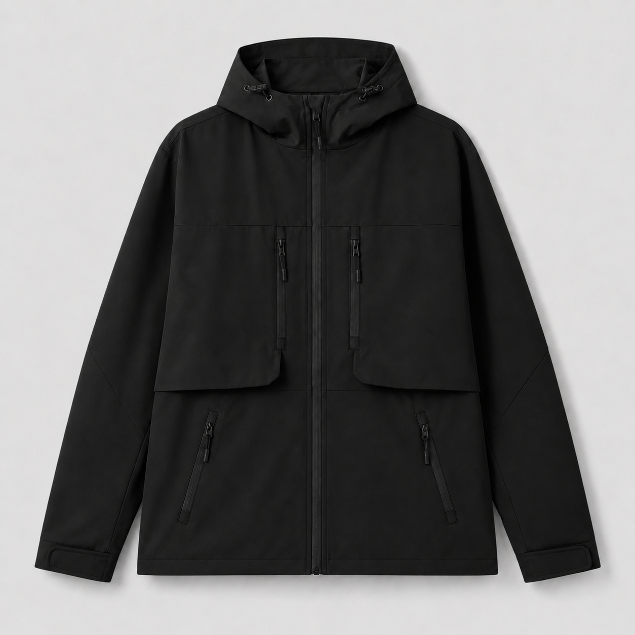 COLEGACY Men Black Windbreaker Jacket