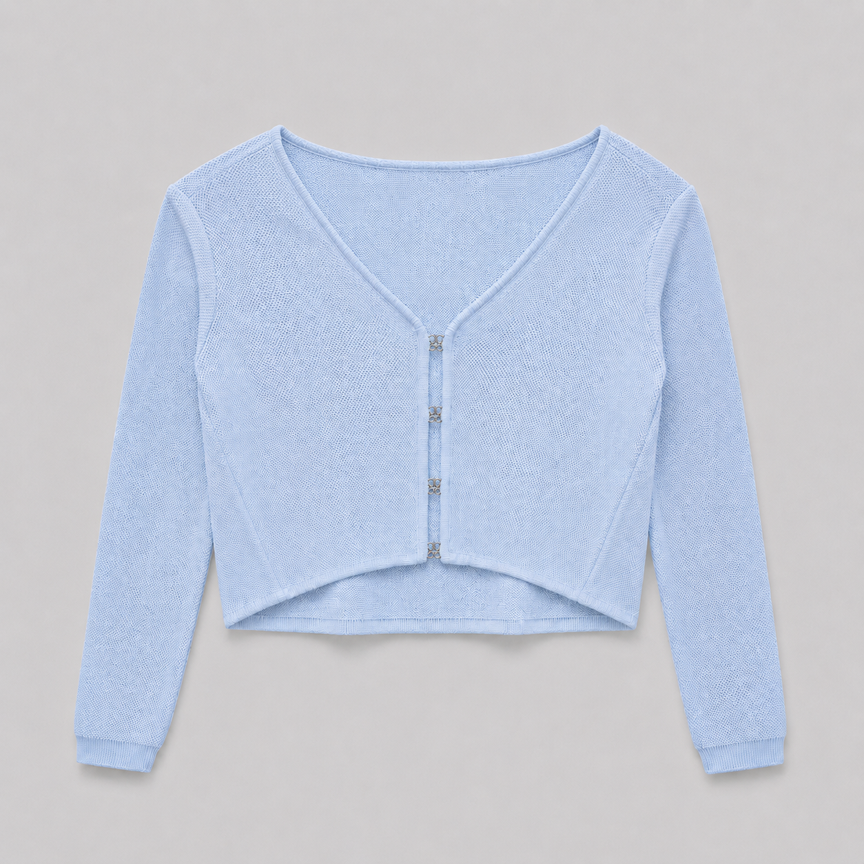 COLEGACY Women Knit Long Sleeve Crop Top