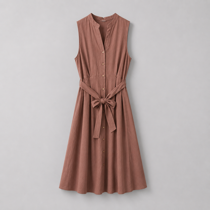 COLEGACY Women Sleeveless Midi Dress