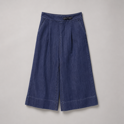 COLEGACY Women Wide Leg Denim Pants