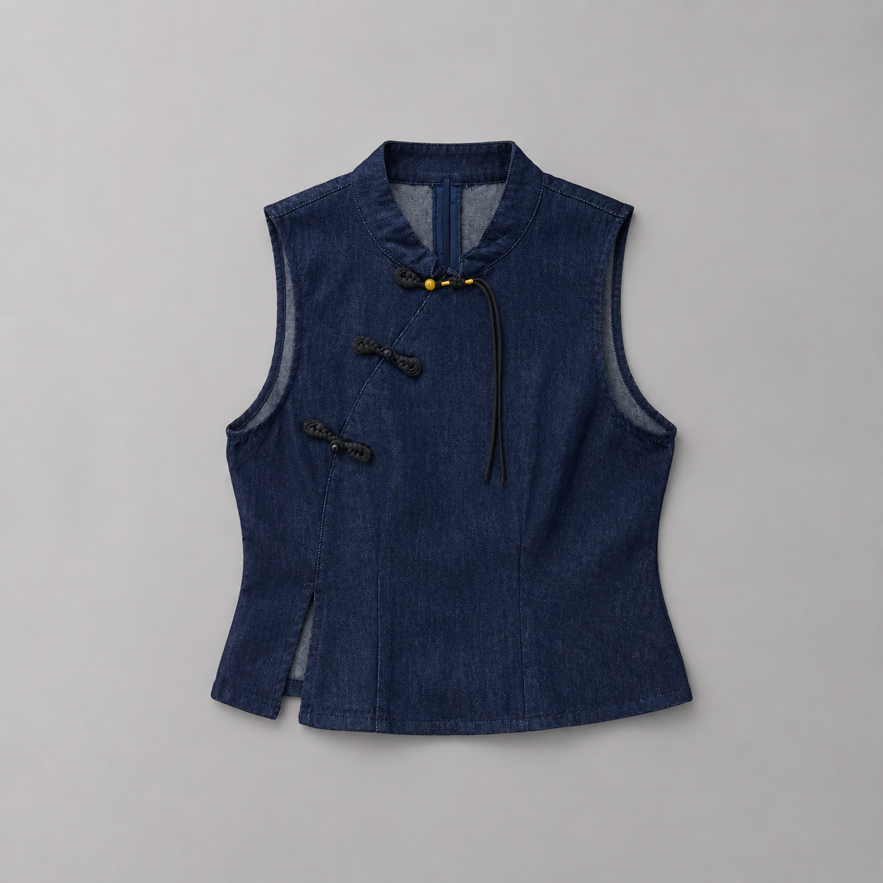 COLEGACY Women Mandarin Collar Vest Top
