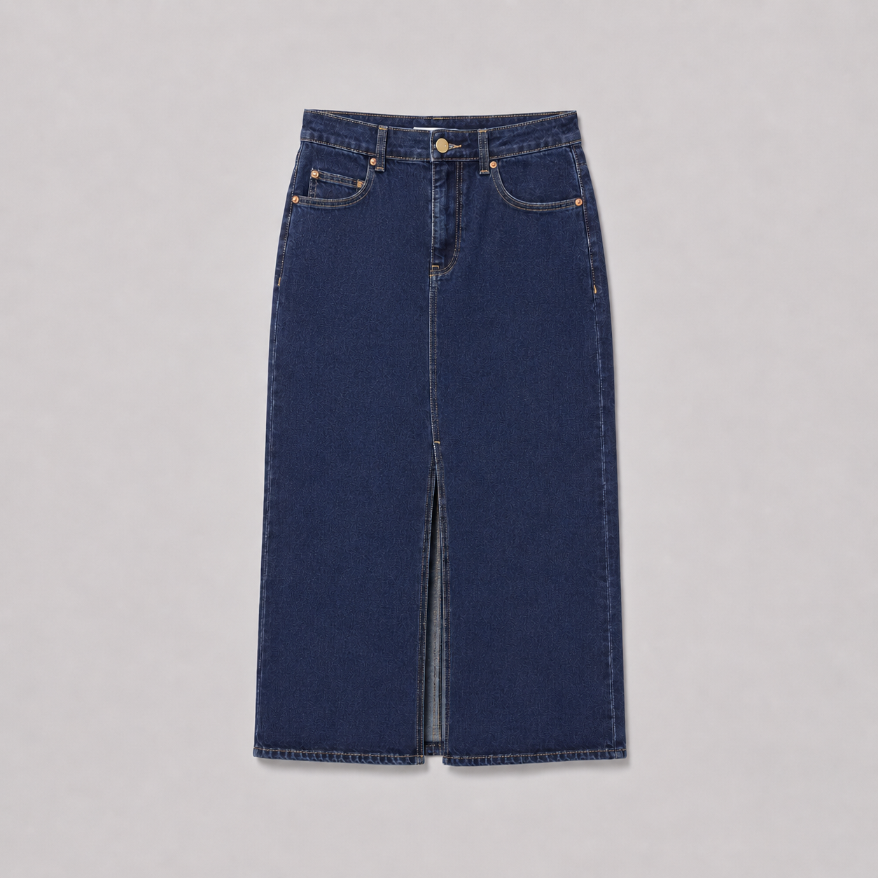 COLEGACY Women Denim Midi Skirt
