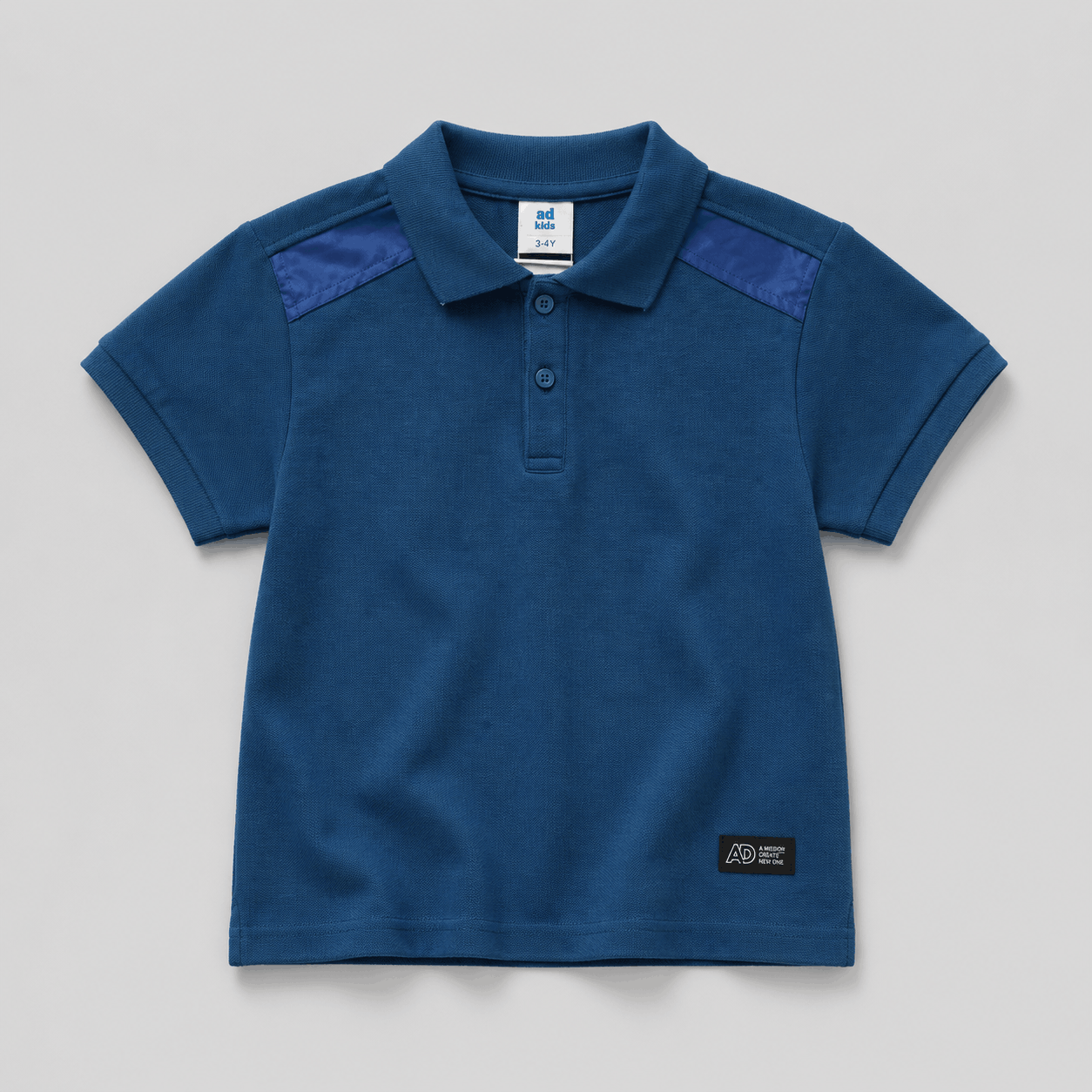 AD Kids Boys Contrast Panel Polo Shirt