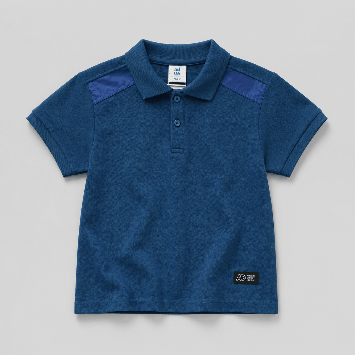 AD Kids Boys Contrast Panel Polo Shirt