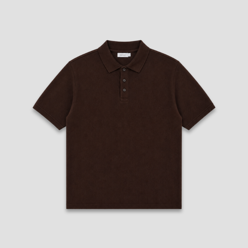 COLEGACY Men Knit Polo Shirt