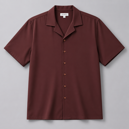 COLEGACY Men Smart Casual Short Sleeve Shirt