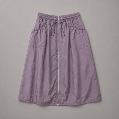 COLEGACY Women Nylon Midi Skirt