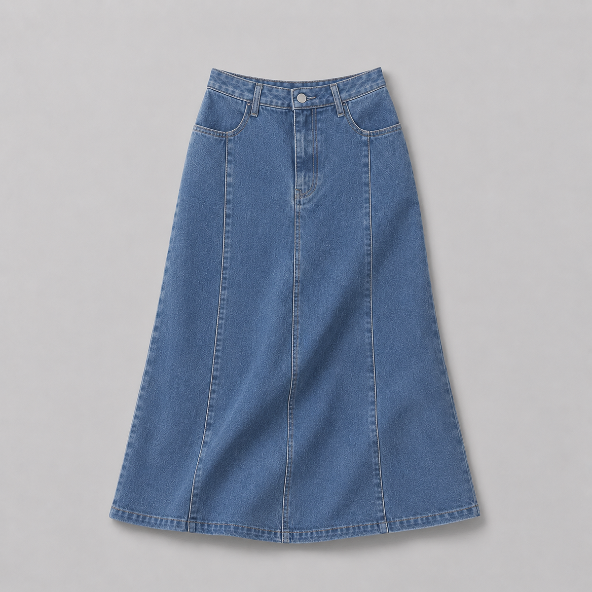 PISCO Women A-Line Denim Maxi Skirt