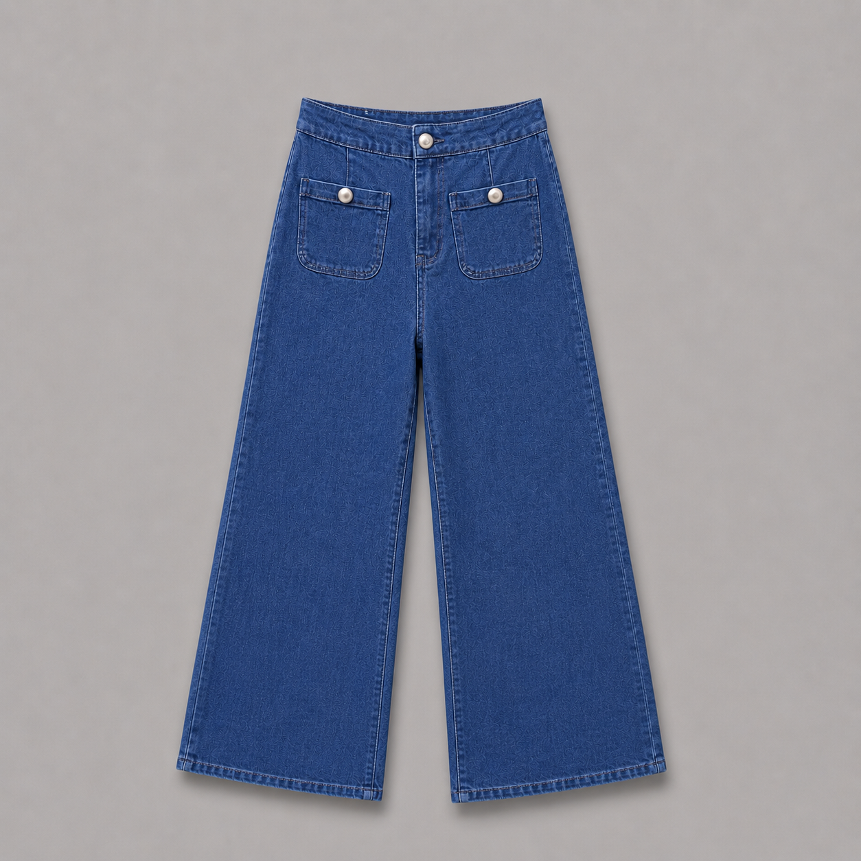 COLEGACY Women Wide Leg Denim Pants