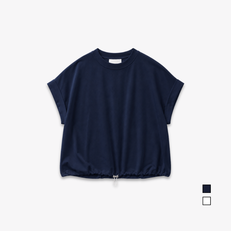 YFS Women Drawstring Hem Crop Top