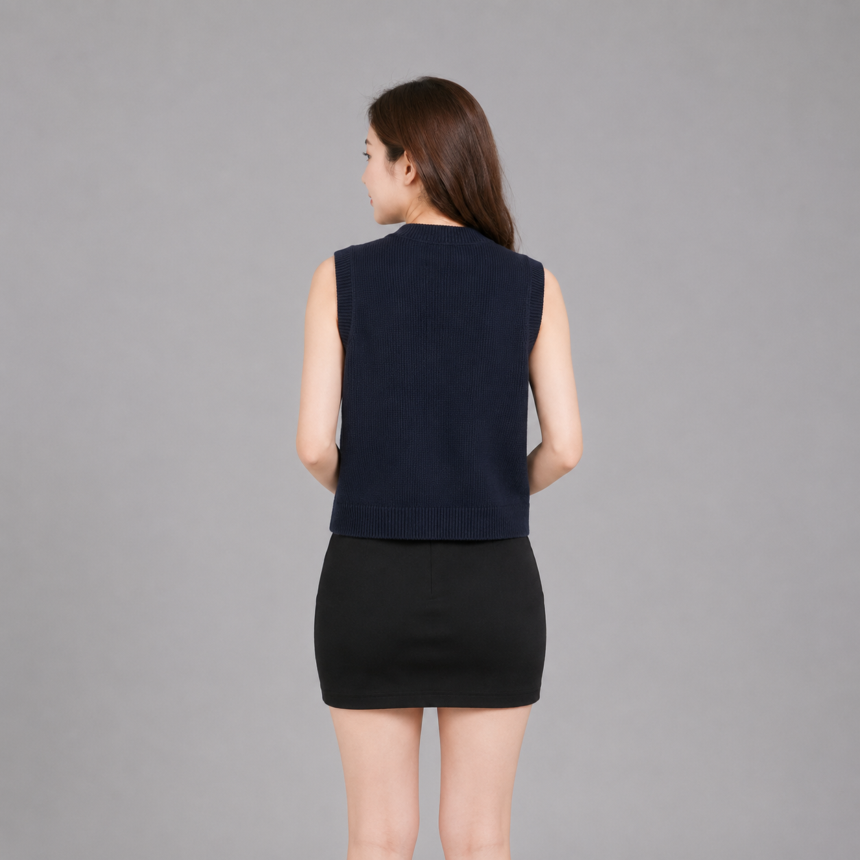 COLEGACY Women Elegant Knit Button Vest