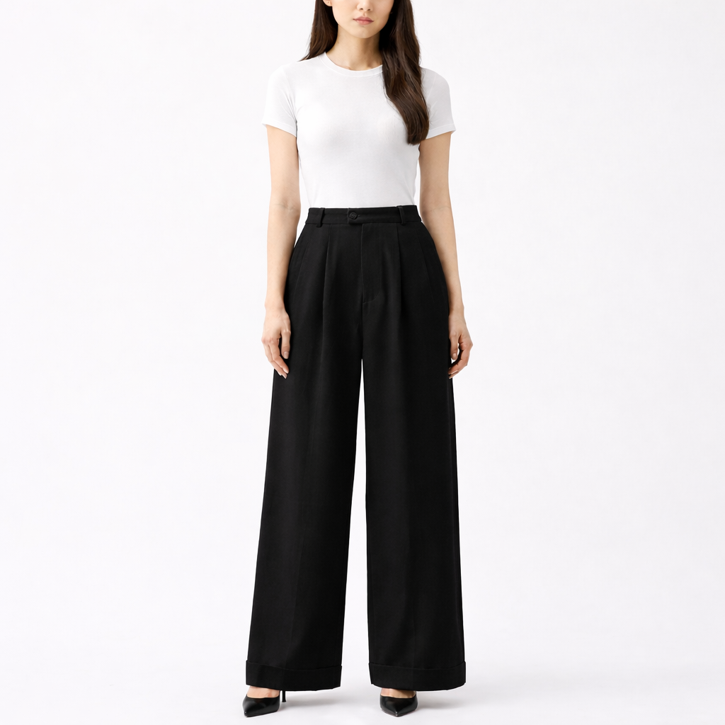 YFS Women's Premium High-Waist Wide Leg Pants