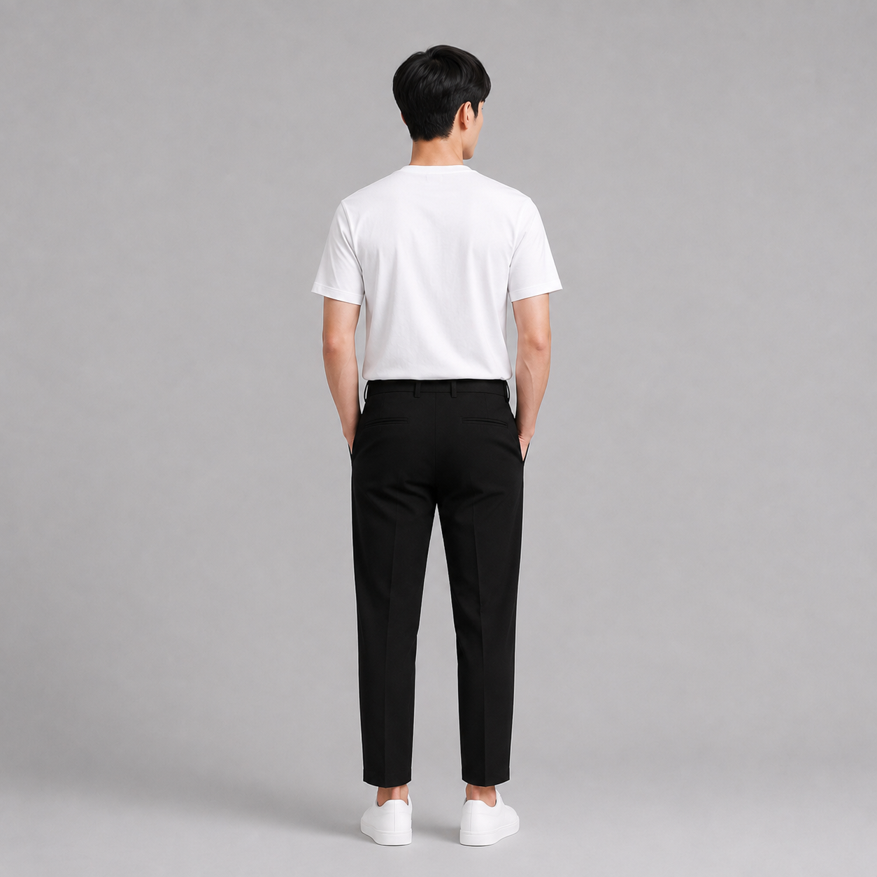 YFS Men Slim Fit Ankle-Length Trousers