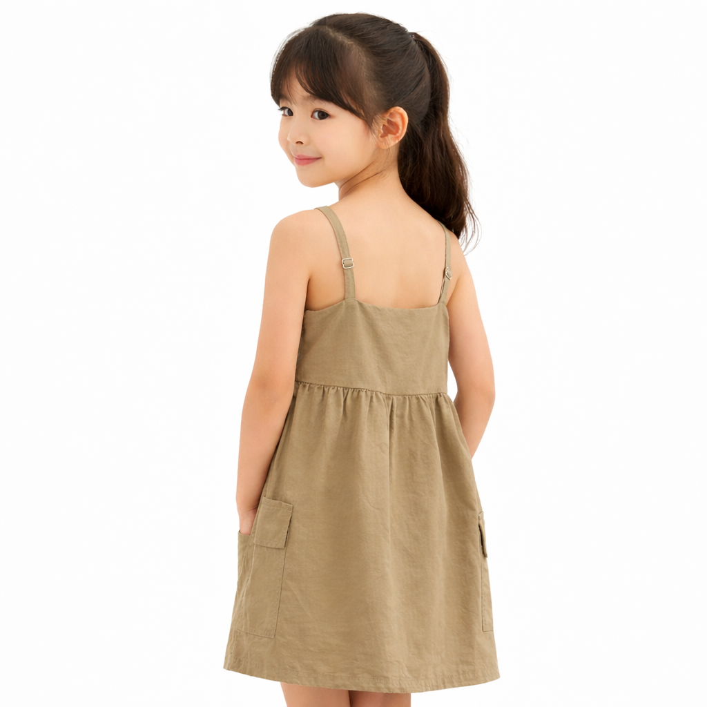 AD Kids Girls Sleeveless Cotton Dress