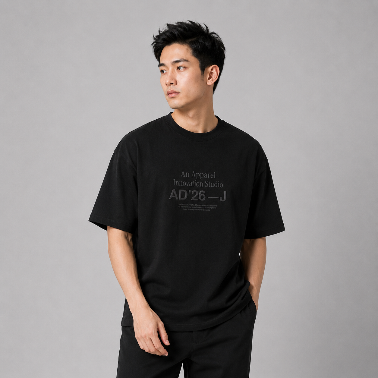 AD Men Oversized T-Shirt Men Japanese Streetwear Tee