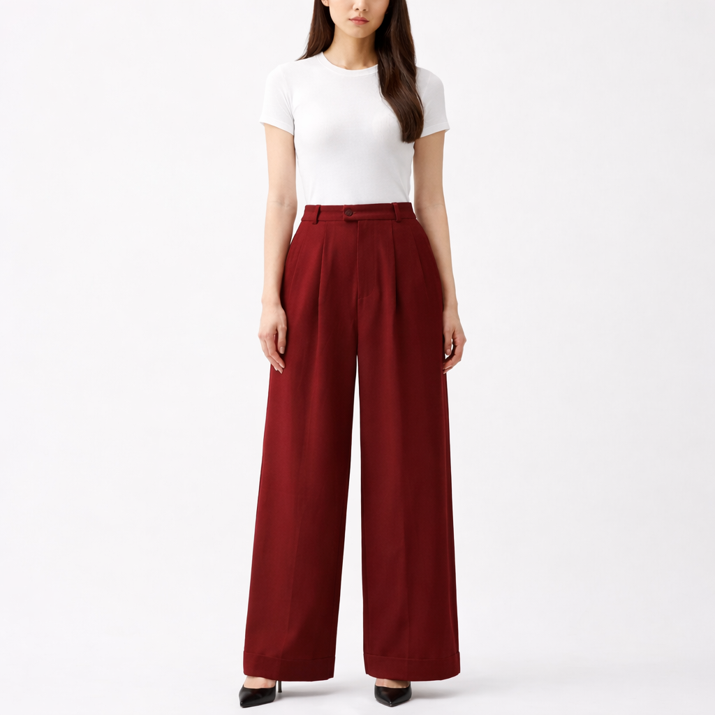 YFS Women's Premium High-Waist Wide Leg Pants