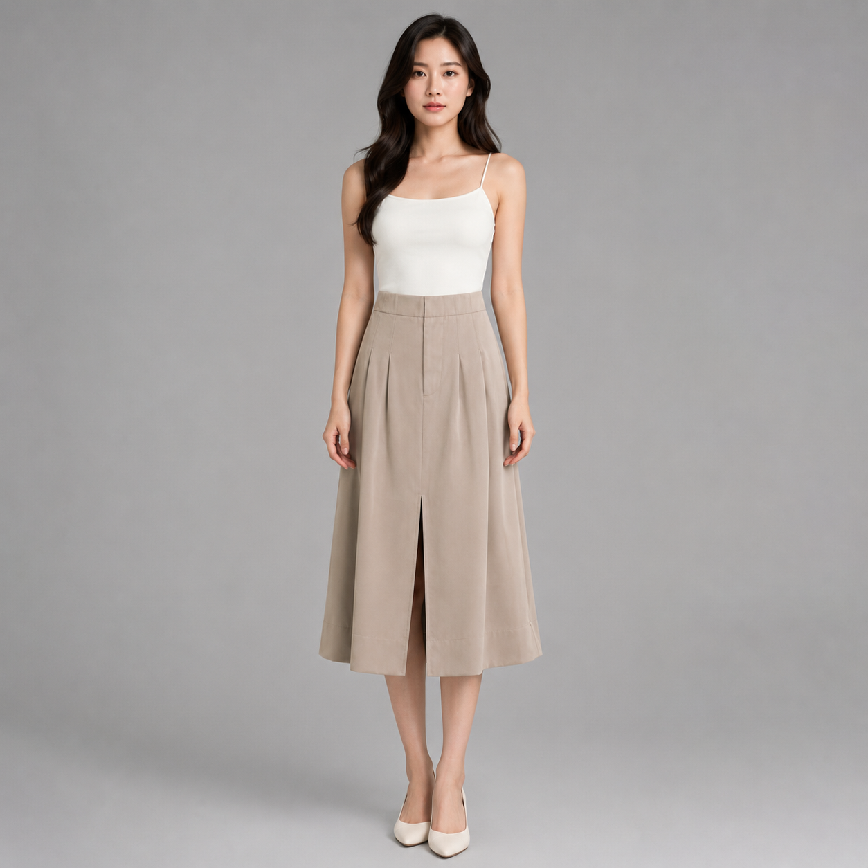 COLEGACY Women A-Line Midi Skirt