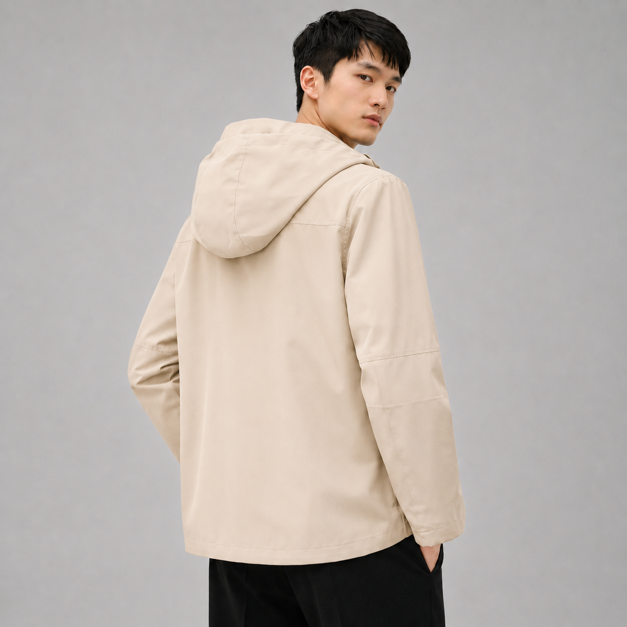 COLEGACY Men Hooded Windbreaker