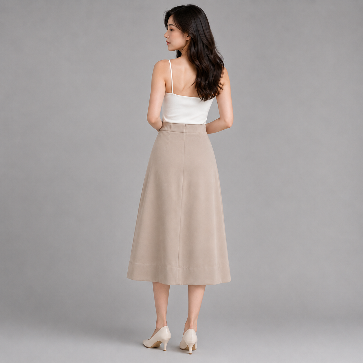 COLEGACY Women A-Line Midi Skirt