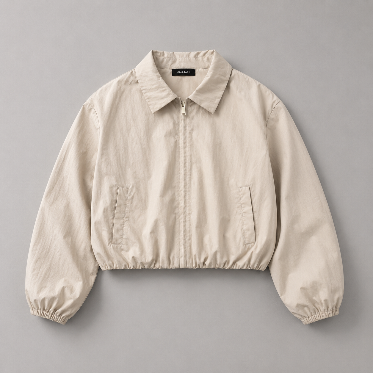 COLEGACY Women Cropped Zip Jacket