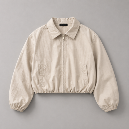 COLEGACY Women Cropped Zip Jacket