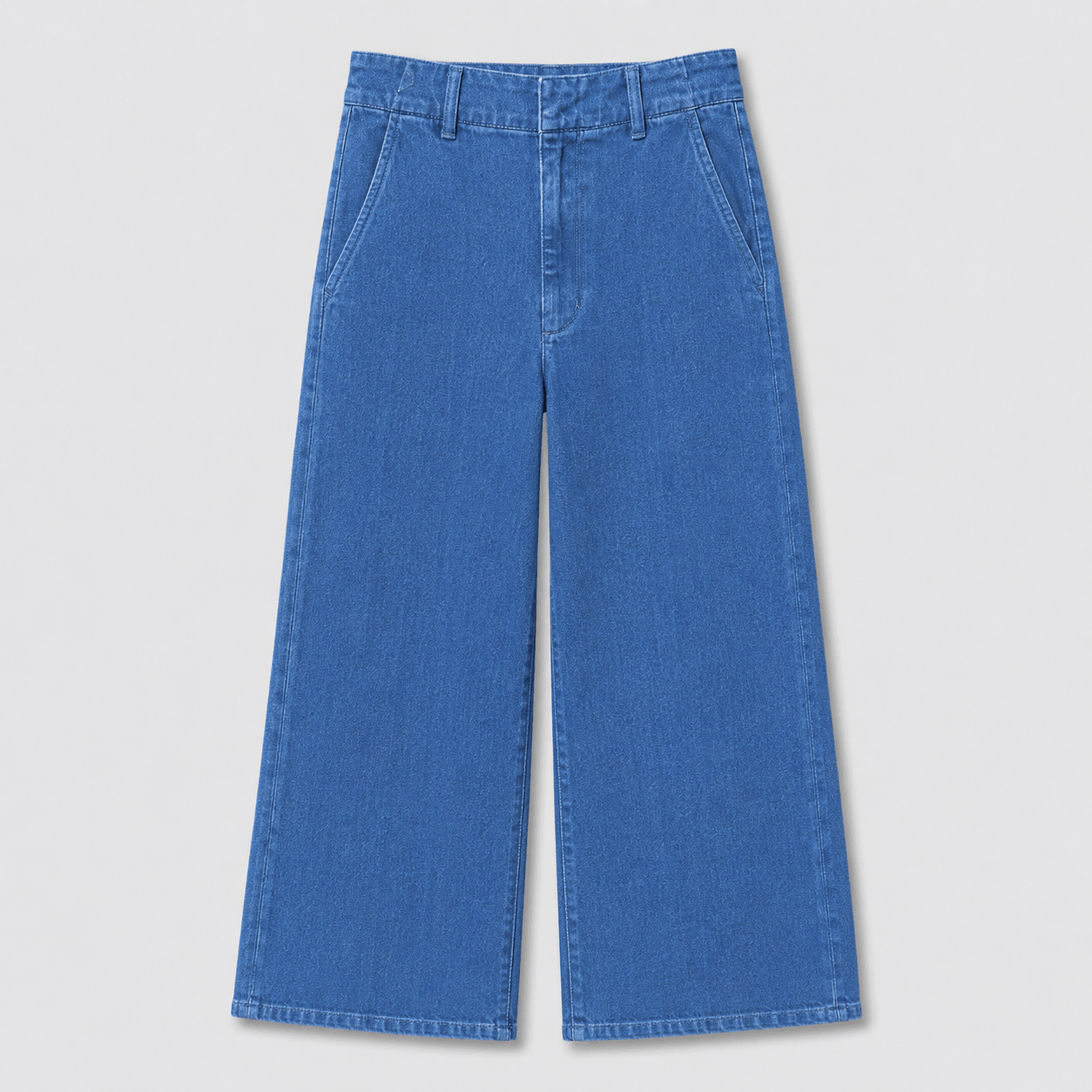 COLEGACY Women High Waist Wide Leg Denim Pants