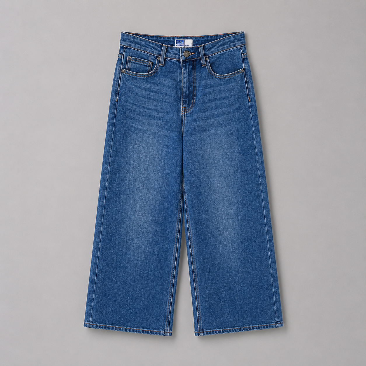 COLEGACY Women High Waist Wide Leg Jeans