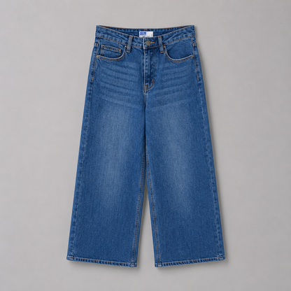 COLEGACY Women High Waist Wide Leg Jeans